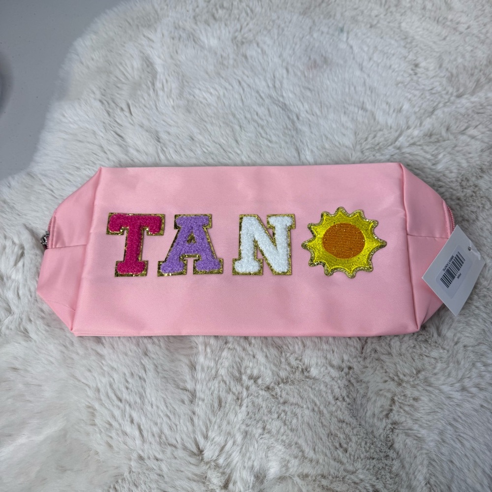 Charming‎ Pink Cosmetic Pouch with Sun Design